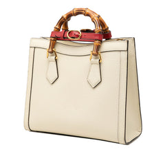 グッチ バンブー ダイアナ スモール ハンドバッグ ショルダーバッグ 2WAY 702721 アイボリー レザー レディース GUCCI 【中古】