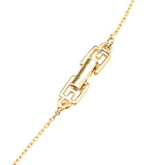 ジバンシー Gロゴ ラインストーン ネックレス ゴールド メッキ レディース Givenchy 【中古】