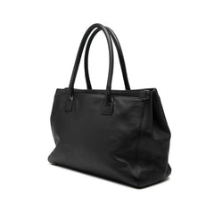シャネル 2.55 エグゼクティブトート トートバッグ ハンドバッグ ブラック レザー レディース CHANEL 中古