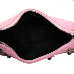 バレンシアガ ル カゴール 斜め掛け ショルダーバッグ 671309 ピンク レザー レディース BALENCIAGA 中古