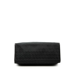 フェンディ ズッキーノ トートバッグ ブラック ネイビー キャンバス レザー レディース FENDI 【中古】