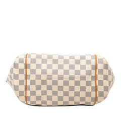 ルイ ヴィトン ダミエ アズール トータリーPM トートバッグ ショルダーバッグ N41280 ホワイト PVC レザー レディース LOUIS VUITTON 【中古】