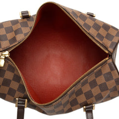 ルイ ヴィトン ダミエ パピヨン30 ハンドバッグ N51303 ブラウン PVC レザー レディース LOUIS VUITTON 【中古】