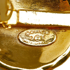 シャネル ヴィンテージ ココマーク マトラッセ イヤリング ゴールド メッキ レディース CHANEL 【中古】