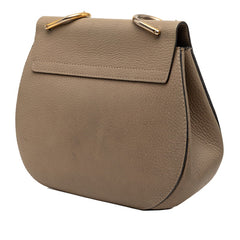 クロエ ドリュー チェーン ショルダーバッグ ベージュ レザー レディース Chloe 【中古】