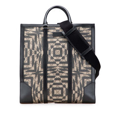 グッチ GGカレイド GGスプリーム ショルダーバッグ トートバッグ 406387 ベージュ ブラック PVC レザー レディース GUCCI 【中古】