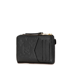 ルイ ヴィトン モノグラム アンプラント ポルト カルト レクト ヴェルソ コインケース フラグメントケース M69421 ノワール ブラック レザー レディース LOUIS VUITTON 【中古】