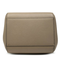 ロエベ ハンモック ナゲット ハンドバッグ カーキ レザー レディース LOEWE 【中古】