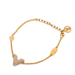 ルイ ヴィトン ブラスレ エッセンシャルV ブレスレット M68361 ペルルゴールド メッキ フェイクパール レディース LOUIS VUITTON 【中古】