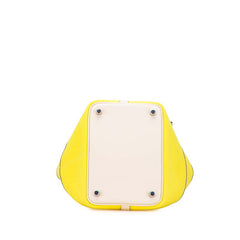 エルメス ピコタンロック カーゴPM ハンドバッグ ジョーヌシトロン ナタ イエロー アイボリー ヴォースイフト トワルゴエラン レディース HERMES 【中古】