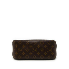 ルイ ヴィトン モノグラム ルーピングMM ショルダーバッグ ハンドバッグ M51146 ブラウン PVC レザー レディース LOUIS VUITTON 【中古】