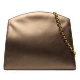 サルヴァトーレフェラガモ ヴィンテージ チェーン ショルダーバッグ AD21.3045 ブラウン系 レザー レディース Salvatore Ferragamo 中古