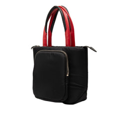 プラダ カーゴスモール ハンドバッグ ショルダーバッグ 2WAY 1BG270 ブラック レッド ナイロン レディース PRADA 【中古】