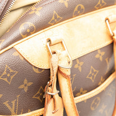 ルイ ヴィトン モノグラム ドーヴィル ハンドバッグ M47270 ブラウン PVC レザー レディース LOUIS VUITTON 【中古】
