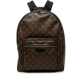 ルイ ヴィトン モノグラム マカサー ジョッシュ リュック バックパック M41530 ブラウン PVC レザー メンズ LOUIS VUITTON 中古