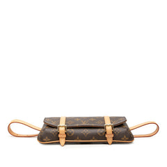 ルイ ヴィトン モノグラム ポシェット マレル ボディバッグ ポーチ M51159 ブラウン PVC レザー レディース LOUIS VUITTON 中古