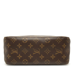 ルイ ヴィトン モノグラム ルーピングMM ショルダーバッグ ハンドバッグ M51146 ブラウン PVC レザー レディース LOUIS VUITTON 【中古】