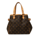 ルイ ヴィトン モノグラム バティニョール ハンドバッグ M51156 ブラウン PVC レザー レディース LOUIS VUITTON 中古