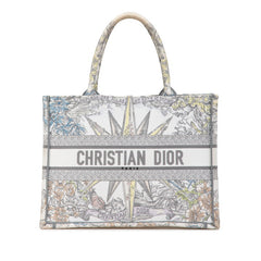 ディオール レーヴダンフィニ ブックトート トートバッグ 50-MA-0292 ホワイト マルチカラー ジャガード レディース Dior 中古