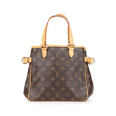 ルイ ヴィトン モノグラム バティニョール ハンドバッグ トートバッグ M51156 ブラウン PVC レザー レディース LOUIS VUITTON 【中古】