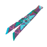 エルメス ツイリー Grande Tenue 王冠 ロープ スカーフ パープル マルチカラー シルク レディース HERMES 【中古】