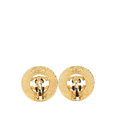 シャネル ヴィンテージ ココマーク ラウンド サークル イヤリング ゴールド メッキ レディース CHANEL 【中古】