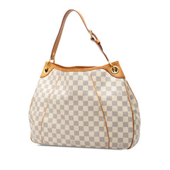 ルイ ヴィトン ダミエ アズール ガリエラPM ショルダーバッグ N55215 ホワイト PVC レザー レディース LOUIS VUITTON 【中古】