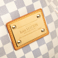 ルイ ヴィトン ダミエ アズール ガリエラPM ショルダーバッグ N55215 ホワイト PVC レザー レディース LOUIS VUITTON 【中古】