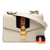 グッチ シェリーライン シルヴィ ショルダーバッグ 421882 ホワイト マルチカラー レザー レディース GUCCI 【中古】