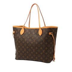 ルイ ヴィトン モノグラム ネヴァーフルMM ショルダーバッグ トートバッグ M40156 ブラウン PVC レザー レディース LOUIS VUITTON 【中古】