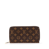 ルイ ヴィトン モノグラム ジッピーウォレット ラウンドファスナー 長財布 M42616 ブラウン PVC レディース LOUIS VUITTON 【中古】