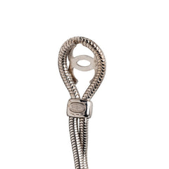 シャネル ココマーク ヴィンテージ スネークチェーンベルト シルバー メタル レディース CHANEL 【中古】