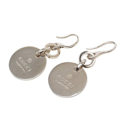 グッチ サークル プレート フックピアス SV925 シルバー レディース GUCCI 【中古】