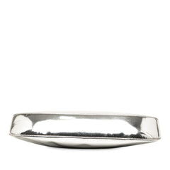 プラダ 三角ロゴプレート クレオ ワンショルダーバッグ ハンドバッグ 1BC499 シルバー レザー レディース PRADA 【中古】