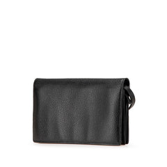 グッチ スウィング ウォレットバッグ ショルダーバッグ 368231 ブラック レザー レディース GUCCI 中古