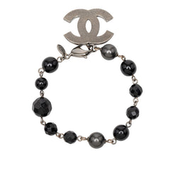 シャネル ココマーク ブレスレット ブラック フェイクパール ビーズ レディース CHANEL 【中古】