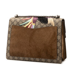 グッチ GGスプリーム デュオニソス エンブロイダリー チェーン ショルダーバッグ ハンドバッグ 403348 ベージュ マルチカラー PVC スウェード レディース GUCCI 【中古】