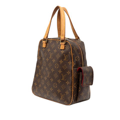 ルイ ヴィトン モノグラム エクサントリ シテ ハンドバッグ M51161 ブラウン PVC レザー レディース LOUIS VUITTON 【中古】