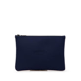 エルメス トゥルース フラット ネオバンMM ポーチ ネイビー ポリアミド レディース HERMES 【中古】