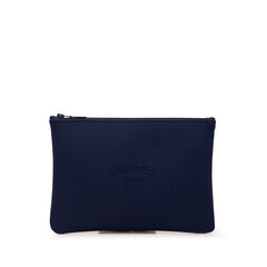 エルメス トゥルース フラット ネオバンMM ポーチ ネイビー ポリアミド レディース HERMES 【中古】