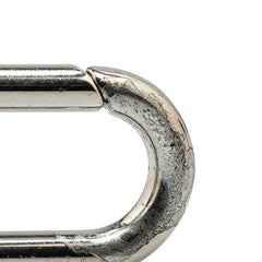 ルイ ヴィトン LV クロッシュ クレ キーリング キーホルダー M68020 ブラック シルバー レザー メタル レディース LOUIS VUITTON 【中古】