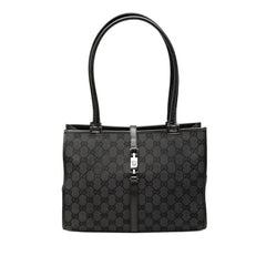 グッチ GGキャンバス ジャッキー ショルダーバッグ 002 1073 ブラック キャンバス レザー レディース GUCCI 【中古】