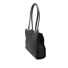 グッチ GGキャンバス ジャッキー ショルダーバッグ 002 1073 ブラック キャンバス レザー レディース GUCCI 【中古】