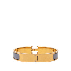 エルメス クリックH PM ブレスレット ゴールド ライトパープル メッキ エナメル レディース HERMES 【中古】