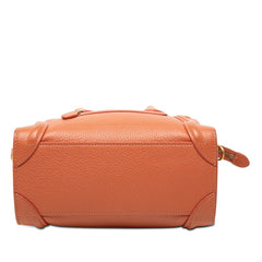 セリーヌ ラゲージ ナノ ショッパー ハンドバッグ ショルダーバッグ 2WAY ブラウン系 レザー レディース CELINE 【中古】