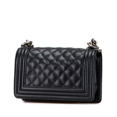 シャネル マトラッセ ボーイシャネル20 ココマーク チェーンショルダーバッグ ブラック キャビアスキン レディース CHANEL 【中古】