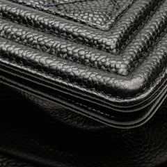 シャネル マトラッセ ボーイシャネル20 ココマーク チェーンショルダーバッグ ブラック キャビアスキン レディース CHANEL 【中古】