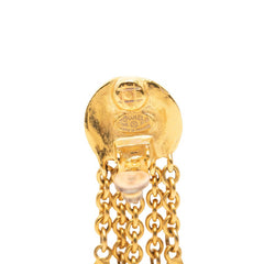 シャネル ヴィンテージ ココマーク スウィングイヤリング ゴールド メッキ レディース CHANEL 【中古】