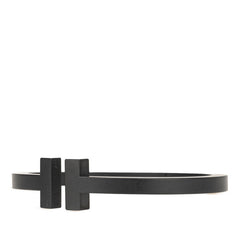 ティファニー Tスクエア バングル ブラック ステンレススチール レディース TIFFANY&Co. 【中古】