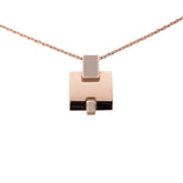 エルメス アイリーン ペンダント ネックレス ピンクゴールド メッキ レディース HERMES 【中古】